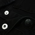 thumbnail image 4 of KIDSCOOL SPACE Baby Denim Jacket,Little Toddler Kids Simple Design Stretch Jean Coat,Black,2-3 Years, 4 of 6