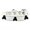 White, variant on Dog, Puppy and Pet Widget Fashion Collar, "Black Skulls"