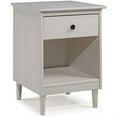 thumbnail image 1 of Walker Edison BR1DNSWH Table de Chevet Moderne 1 Tiroir - Blanc, 1 of 5
