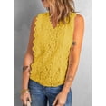 thumbnail image 2 of Asyoly Women's Lace V-Neck Blouse Casual Sleeveless Shirt Elegant Tanks Tops, 2 of 5