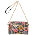 thumbnail image 2 of FORMRS Women Crossbody Purse with Chain Strap Vegan Leather Shoulder Handbag, Large Colorful Flowers, 2 of 7
