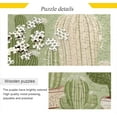 thumbnail image 2 of Dreamtimes Cute Cactus Green Puzzle 1000 Pieces - Wooden Jigsaw Puzzles for Family Games - Suitable for Teenagers and Adults, 2 of 7