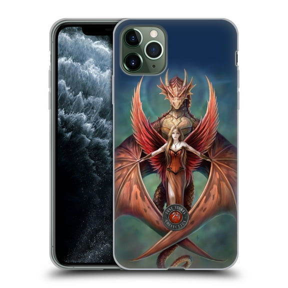 Head Case Designs Officially Licensed Anne Stokes Dragon Friendship Copperwings Soft Gel Case Compatible with Apple iPhone 11 Pro Max