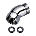thumbnail image 1 of Adaptador del codo de cabecera de ducha de 4.2 cm G1/2 135  degree para tubo de ducha G1/2 pulgadas hembra y macho con juntas de goma Extensión del brazo de, 1 of 9