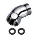 thumbnail image 1 of Adaptador del codo de cabecera de ducha de 4.2 cm G1/2 135  degree para tubo de ducha G1/2 pulgadas hembra y macho con juntas de goma Extensión del brazo de, 1 of 9