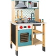 thumbnail image 1 of Cocinita Juguete Niña Madera 23pz Luz Sonido Pizarron Little monkey, 1 of 9