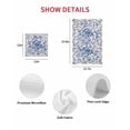 thumbnail image 7 of Boho Blue Flower Kitchen Dish Towels for Drying Dishes Set of 2, Spring Watercolor Country Floral Plant Waffle Weave Microfiber Hand Tea Bathroom Towels Quick Dry & Absorbent Towel 15.7x23.6, 7 of 7