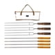 thumbnail image 4 of Brochetas Kabob, palitos para asar, brochetas portátiles para parrilla, brochetas de Metal para barbacoa, para verduras, Buffet, carne, Picnic, , Alfileres y tenedores bl Pin blanco y tenedores shamjiam Brochetas para asar, 4 of 8