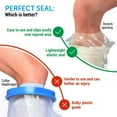 100 Waterproof Cast Cover Leg 【Watertight Seal】 Reusable 2 pk Cast