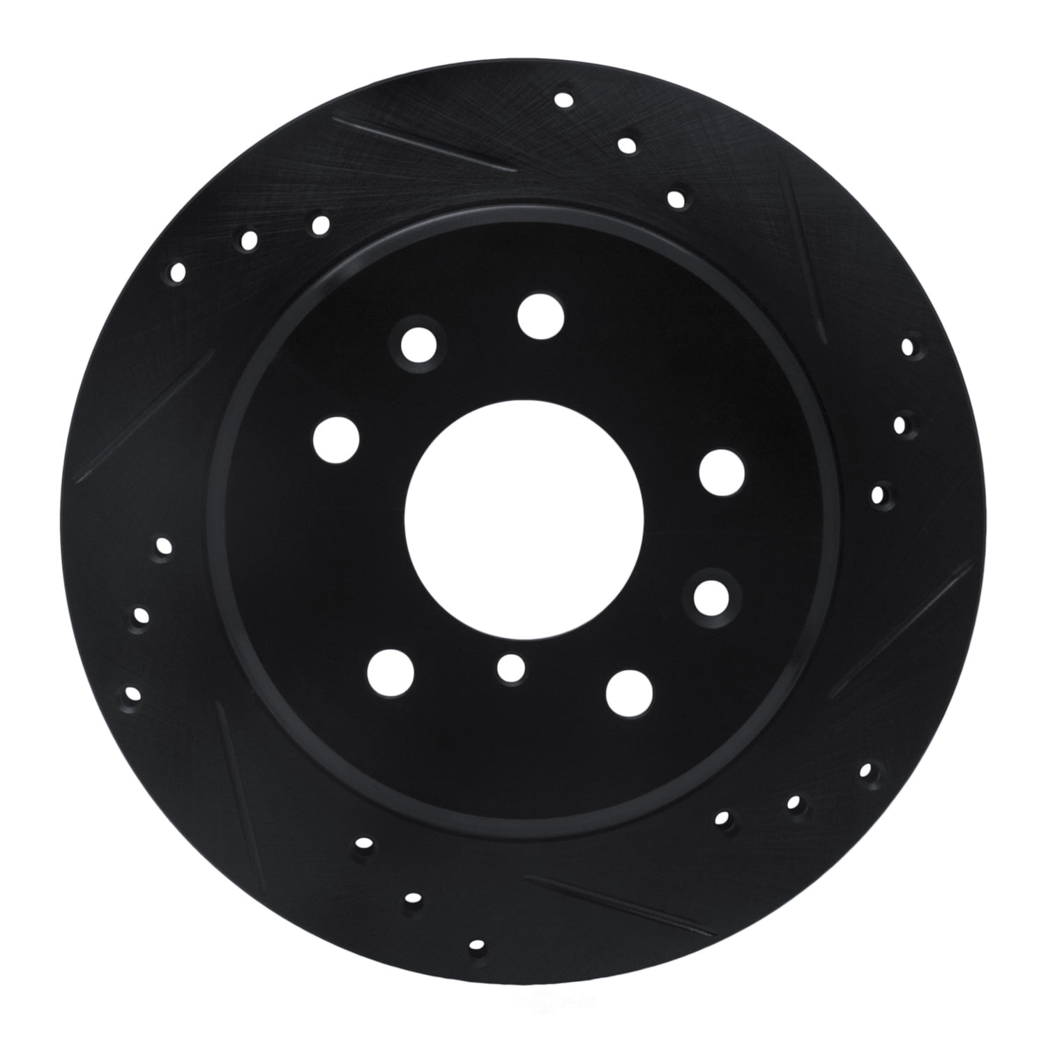 Dynamic Friction Company 633-80015R DFC Brake Rotor - Drilled And Slotted - Black