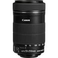 thumbnail image 3 of Canon EF-S 55-250mm f/4-5.6 IS STM Lens for Canon SLR Cameras Kit 3, 3 of 7