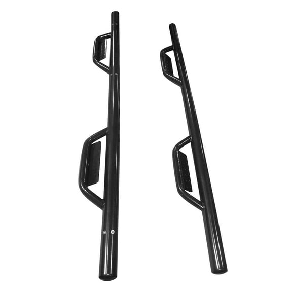 Ikon Motorsports Running Boards Compatible with 07-21 Toyota Tundra Crew Max Black Side Step Nerf Bars