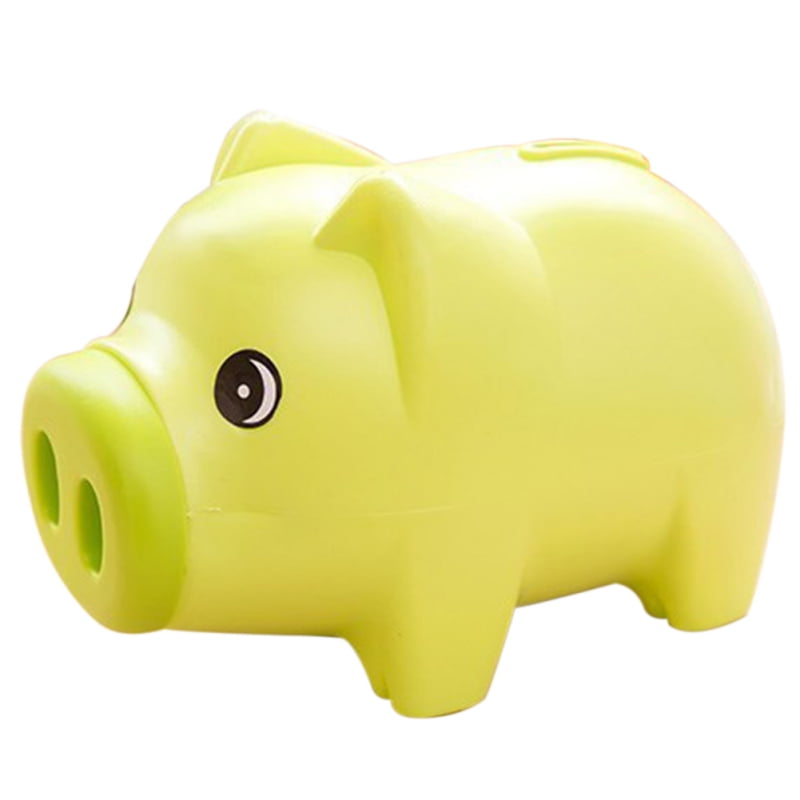 Portable Plastic Pig Piggy Bank Household Cute Piggy Bank For Children Home Desktop Decoration