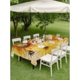 thumbnail image 4 of Outdoor Tablecloth with Umbrella Hole for Patio/Picnic/Party/Camping, Sunflower Waterproof Table Cloth Rectangle Table Cover Washable, Yellow Floral Elegant Pastoral Flowers Rustic (52"x 70"), 4 of 8