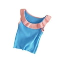 thumbnail image 1 of Jgppe Girls Knit Tank Tops Summer Casual Ribbed Color Block Soft Sleeveless Shirts 1-10 Years, 1 of 4