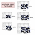 thumbnail image 6 of Navy Blue Black Geometric Outdoor Rug 3x5 Ft, Non Slip Washable Area Rug, Modern Abstract Art Block Patio Rugs Carpet Runner, Large Floor Mat for Indoor/Outdoor Deck Porch Camping, 6 of 8