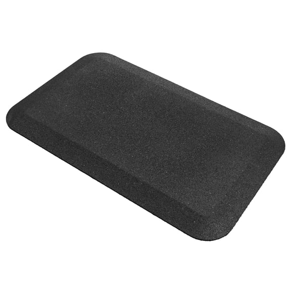 GroundSmart 40” x 24” Recycled Black Rubber Playground Swing Mat, Child Safety Play Flooring