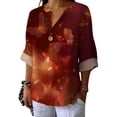 thumbnail image 1 of Camisas Domirica, casual, de lino, manga 3/4, mujer 2025, 1 of 3