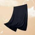 thumbnail image 5 of Hinvhai Maternity Shorts Long Maternity Lounge Pants Over the Belly Pregnancy Shorts Black L(L), 5 of 6