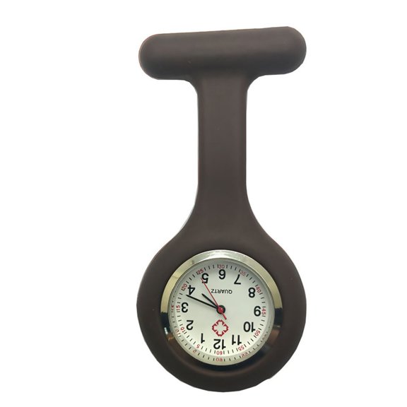 Mini Portable Silicone Medical Nurses Pocket Fob Multi Color Watch Brooch Pin