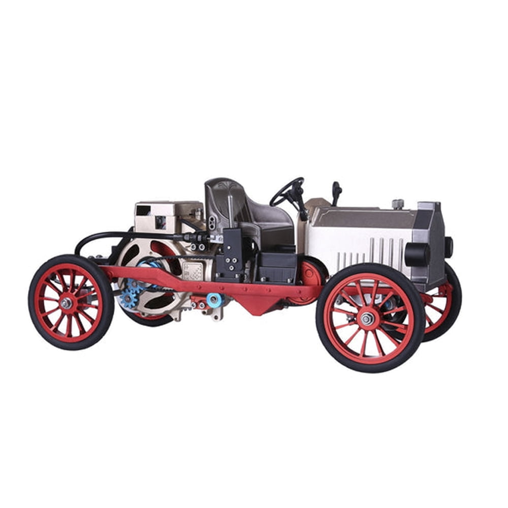 Metalkit Teching Assembly Metal Mechanical Electric Vintage Classic Car Model Kit Play Vehicles Toy