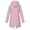 Pink, variant on VEKDONE Rain Jackets For Women Waterproof Solid Rain Jacket Outdoor Plus Size Waterproof and Windproof Hooded Raincoat Lightweight Windbreaker Jacket Blue XXL