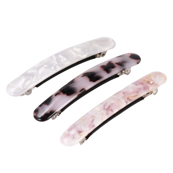 BRIGHTFUFU 3 UNIDS ACETATE PELO PELO PELO PANTALLA PANTALLA DE PANTALLA DE PANTALLA DE PANTALLA DE PANTALLA DE PANTALLA ACCESORIOS PARA EL PELO PARA MUJERES (CERRY PINK + CUP BLANCO + IVORY WHITE)