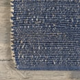thumbnail image 4 of nuLOOM Elfriede Jute Blend Blue 2' x 3' Farmhouse Area Rug, 4 of 9