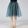 thumbnail image 2 of Product Women's High Waist Skirt Layered Flowy Party Skirt for Beach School Outing and Festive Occasions Crafted with Mesh and Layered Design, 2 of 6