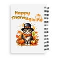 thumbnail image 2 of Happy Thanksgiving American Shorthair Welcome Thankful Fall Autumn Pumpkin Spiral Bound Journal Cat Lover Kitten Owner Gifts 5x7in Spiral Notebook - 02021, 2 of 5