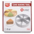 thumbnail image 4 of Stainless Steel Cake Divider Tool Commercial Grade Round Pancake Slicer For Precise Cutting And Easy Cleaning 6PCS, 4 of 4
