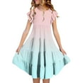 thumbnail image 2 of Casual Dresses for Girls 6-7 Years Tie Dye Clothes for Girls Tween Girl Dresses A Line Dresses for Kids Tween Girl Dresses Light Pink, 2 of 4