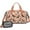 Fall Dachshund and, variant on Women Men Gym Bag,Cute Boxer Dog and Flowers Florals Small Duffle Bag Spend the Night Bags for Women with Shoes Compartment Washbag,Detachable Shoulder Strap,19.7x8.3x11 Inches