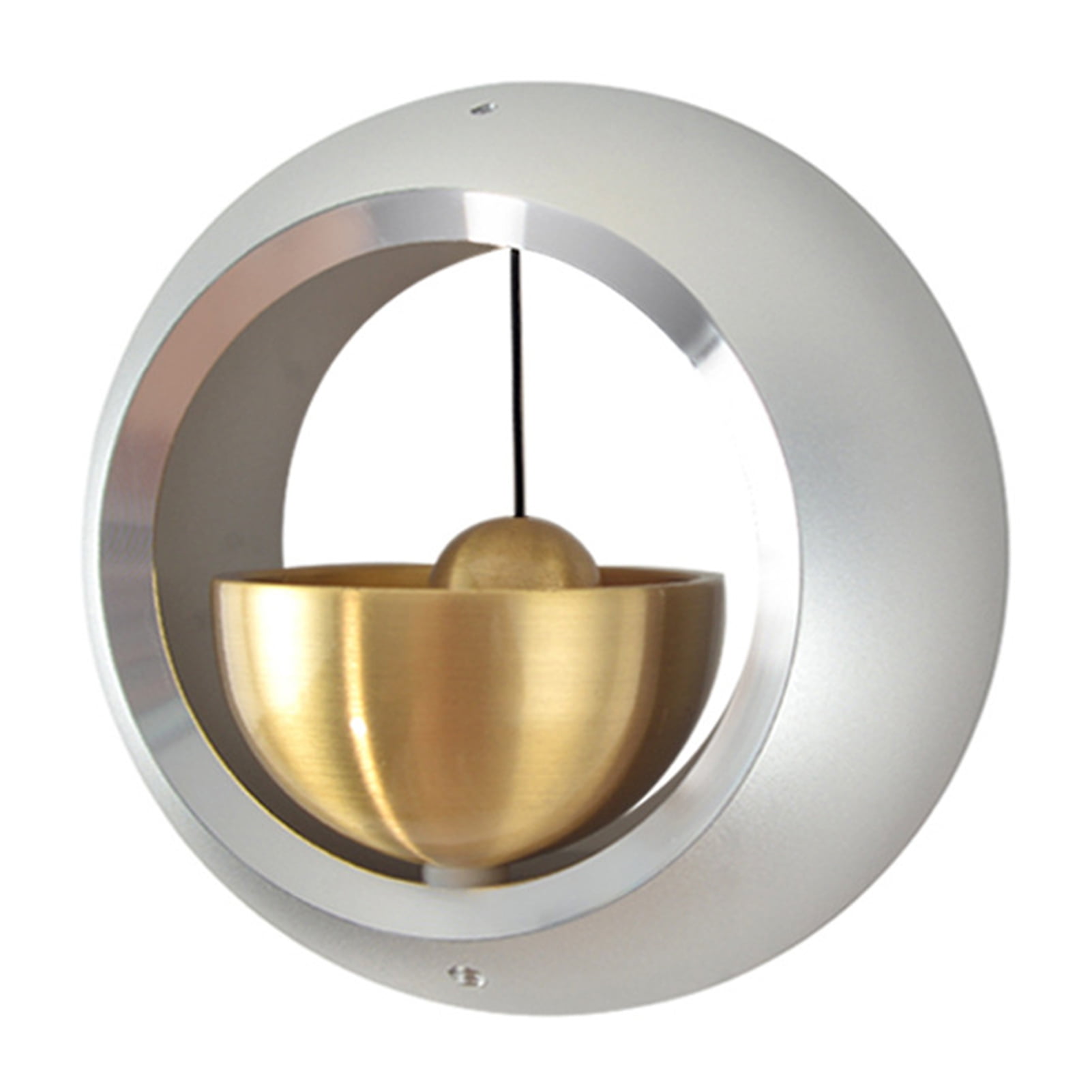 Eoperou Metal Shopkeepers Bell Loud Sound Front Door Hanging Aluminum Bass Bell Wind Chime Door Opening Doorbell Home Office Coffee Shop Entrance Decoration