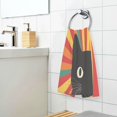 thumbnail image 3 of Yayeee 100% Cotton Hand Towels for Bathroom 16" x 28" Soft Absorbent Kitchen Towel, Black Cat, 3 of 7