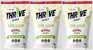 THRIVE Keto Friendly Zero Sugar Beef Original Jerky  3Pack