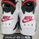 thumbnail image 3 of Ni - ke Ni - ke Air Jordan 6 Retro Carmine White Red Sneakers CT8529-106 Men’s Size 8.5, 3 of 5