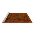 thumbnail image 2 of Ahgly Company Machine Washable Indoor Square Persian Yellow Traditional Area Rugs, 7' Square, 2 of 4