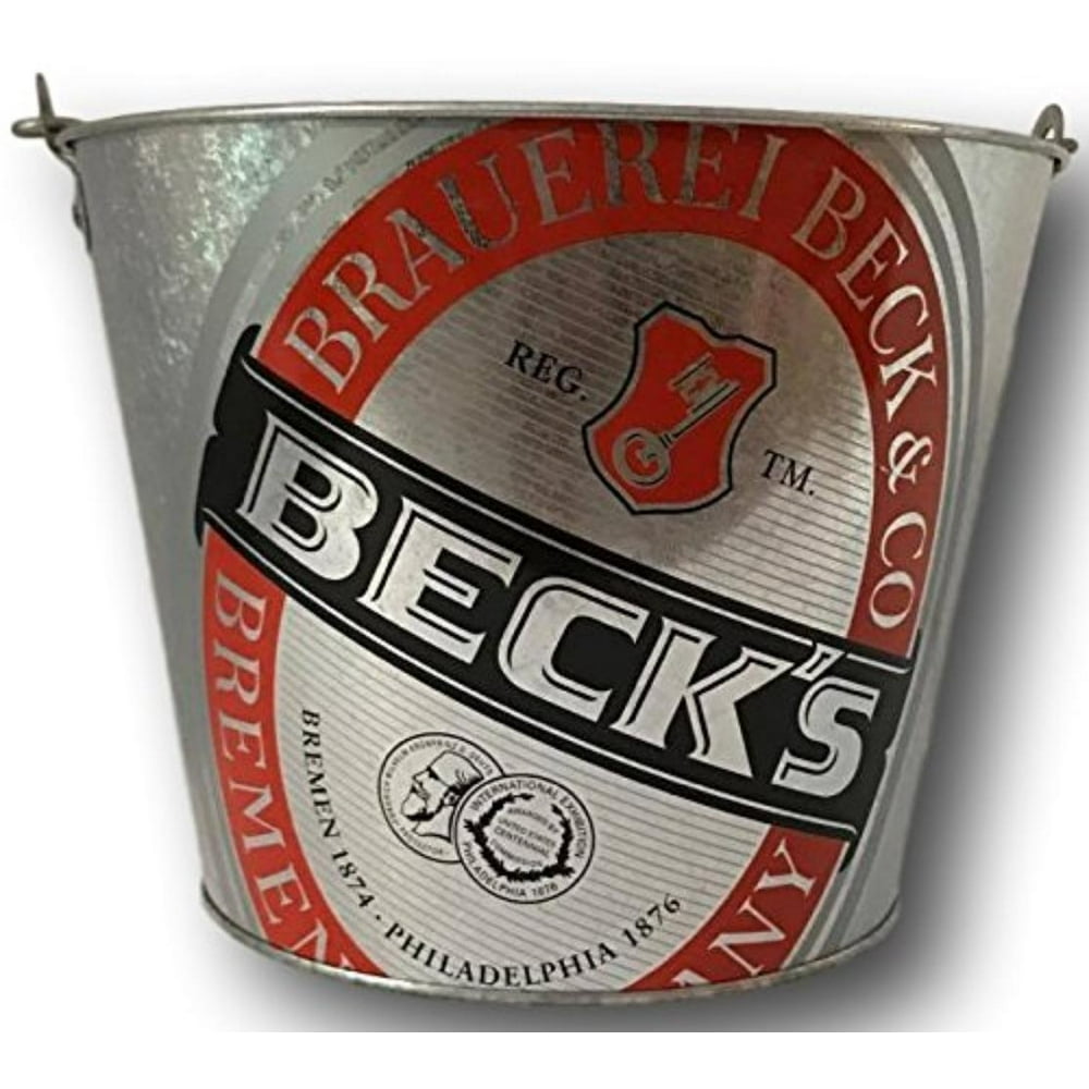 Beck's Beer Bucket, Bucket Holds 6 Beer Bottles Plus Ice By Boelter