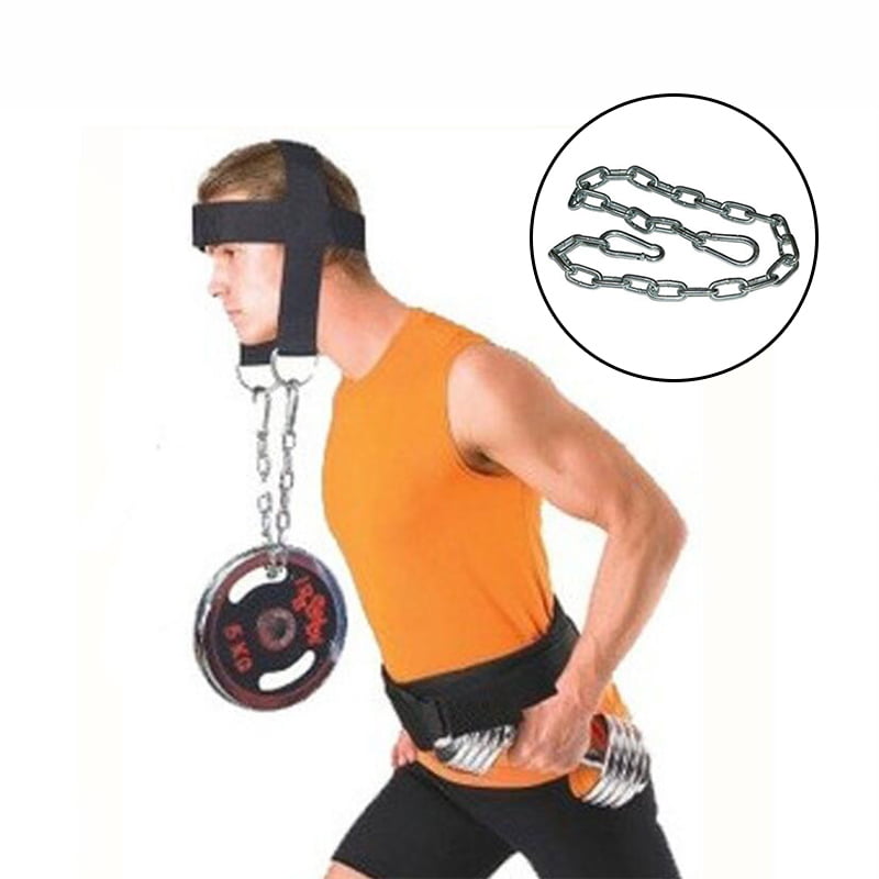 Adjustable Head Harness Dipping Neck Builder Belt Weight Lifting Chain 
