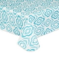 thumbnail image 3 of Blue Ikat Vinyl Tablecloth 60x84, 3 of 3