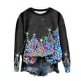 thumbnail image 3 of Kiijoy Toddler Girls Christmas Sweatshirt Cozy Crewneck Pullover Sweater for Kids, 3 of 3