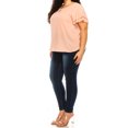 thumbnail image 4 of Women's Plus Size Flowy Flutter Sleeve Blouse with Keyhole Neckline, 4 of 6