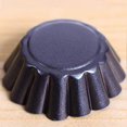 thumbnail image 4 of 12-piece Egg Tart Mould 7.5cm Mini Cake Pan Carbon Steel Pancake Pan (Black), 4 of 5