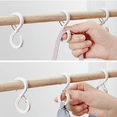 thumbnail image 3 of 25 PCS S Hooks for Hanging - S Shaped Hooks for Kitchen Utensil and Closet Rod - S Hooks for Hanging Plants, Pots and Pans, Bags - Heavy Duty Rustproof Safety Buckle Design, 3 of 5