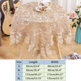 thumbnail image 4 of Lefu Coffee Table TableCloth, Lace Flower Desktop Protector Wedding Gift Anyroom Round Table(Only Tablecloth 1 Pc),23.6x23.6inch, 4 of 6