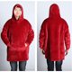thumbnail image 3 of (Monopolios de estaciones independientes) Invierno más franela gruesa de terciopelo talla única para todos los amantes cuello redondo servicio a domicilio general camisón cómodo y cálido para perezoso, 3 of 5