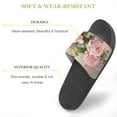 thumbnail image 3 of GZHJMY Stylish Slides for Women Men, Vintage Pink Roses Soft Flexible Slip-on Sandals Slippers, 3 of 7