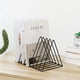 thumbnail image 4 of Solución de almacenamiento de vinilos, estante de almacenamiento de vinilos triangular con diseño que ahorra espacio para su colección de música, diseño minimalista con protección en posición, 4 of 5