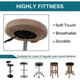 thumbnail image 6 of AIGIA 2 Pack Bar Stool Covers Round Stool Covers With Elastic Bands Slipcover Washable Stool Cushion Covers, 6 of 7